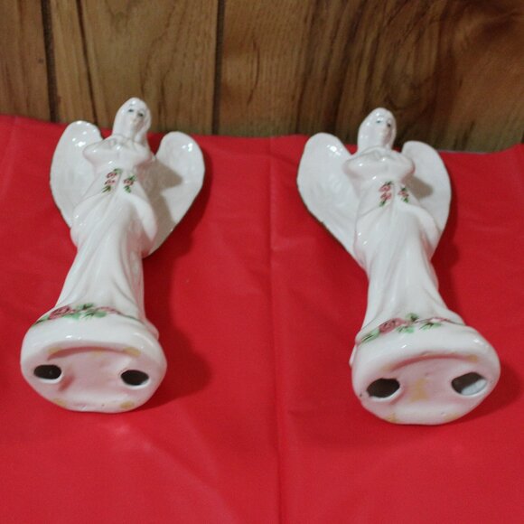 Set of 2 Porcelain Angels - Picture 3 of 3